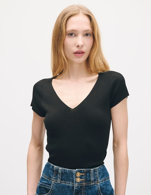 Blusa manga corta para mujer 1