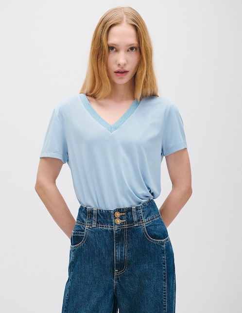 Blusa manga corta para mujer 1