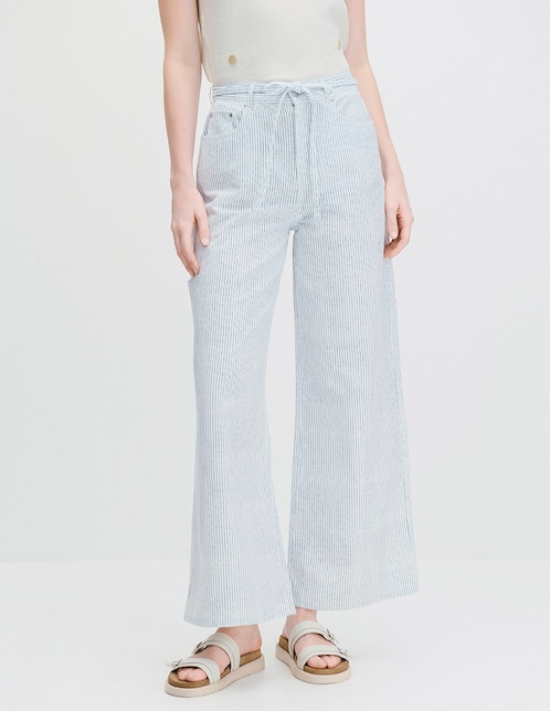 Pantalón relaxed wide leg para mujer 1
