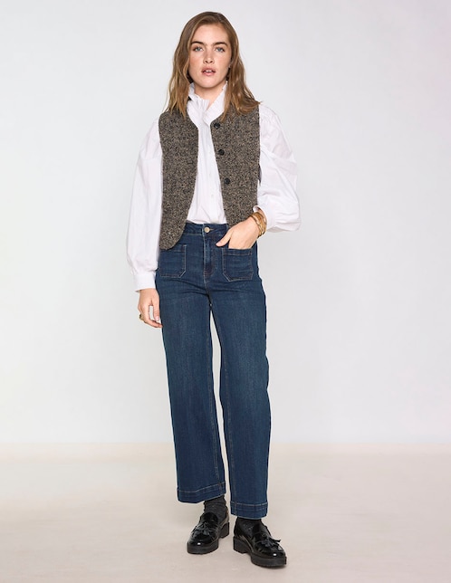 Jeans straight para mujer 1
