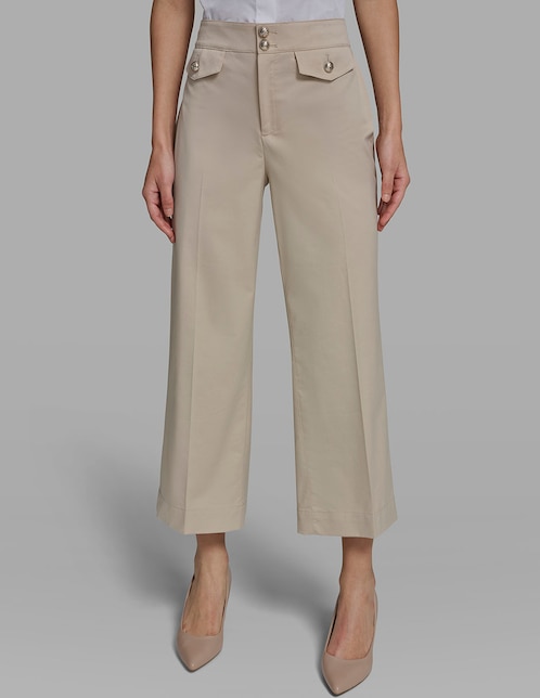 Pantalón capri amplio para mujer 1