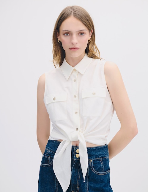 Blusa sin manga para mujer 1