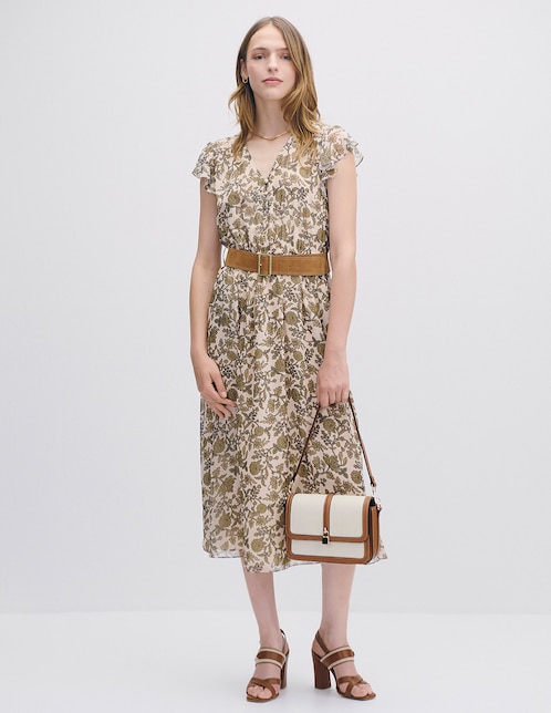 Vestido midi casual Isola para mujer 1