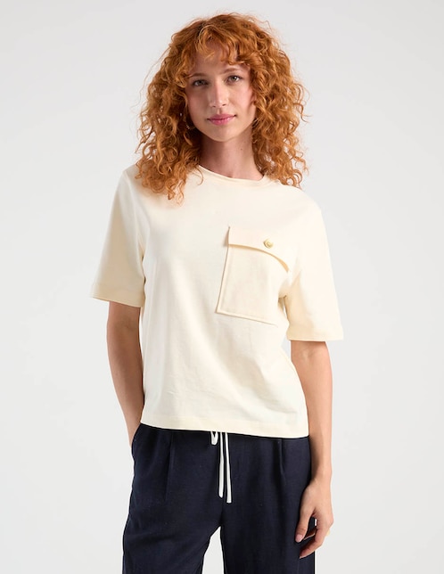 Playera manga corta Hilfiger cuello redondo para mujer 1