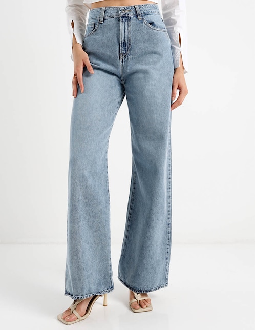 Jeans flare cintura para mujer 1
