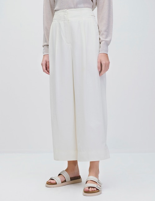 Pantalón relaxed wide leg para mujer 1