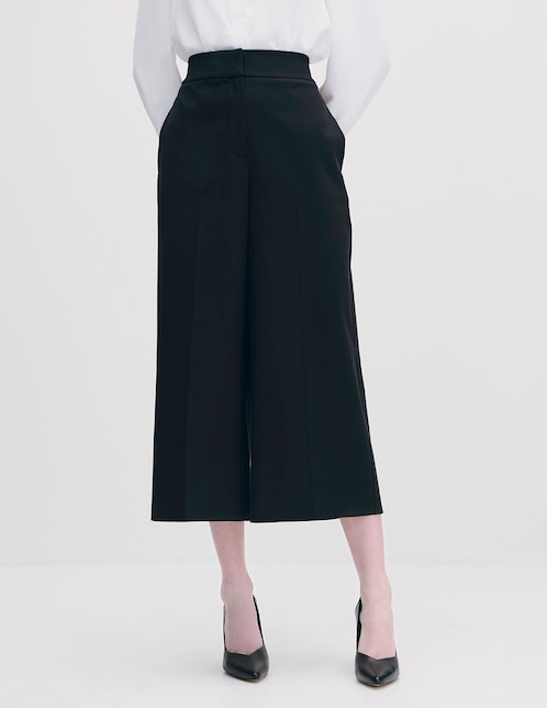 Pantalón coulotte relajado para mujer 1