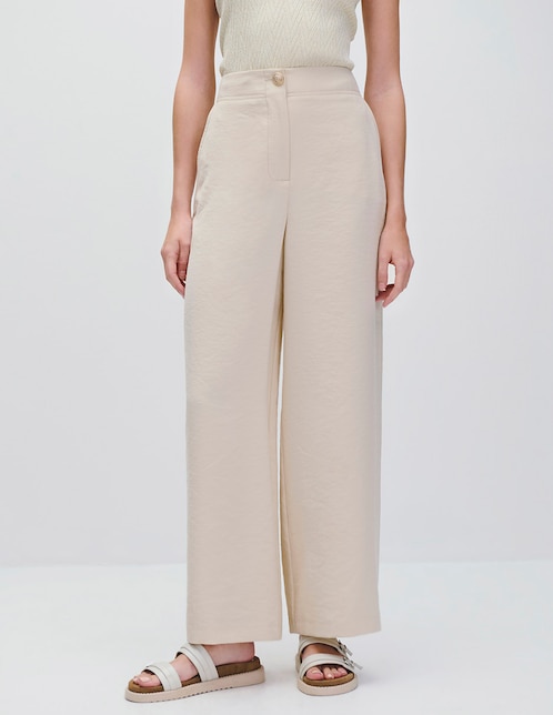 Pantalón relaxed palazzo para mujer 1