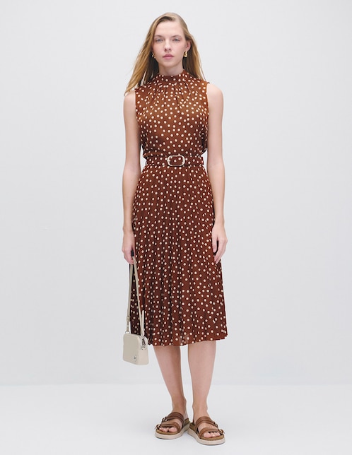 Vestido midi casual Riva para mujer