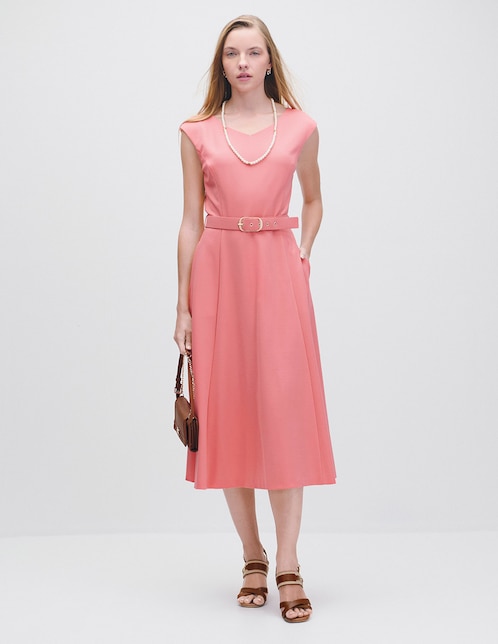 Vestido midi casual Riva para mujer 1