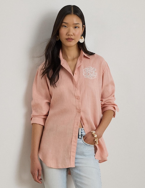 Blusa camisera manga larga para mujer 1