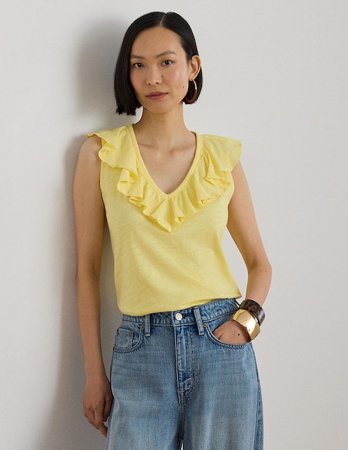 BLUSA LAUREN RALPH LAURE, CH, AMARILLO