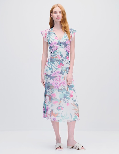 Vestido midi casual Julio para mujer