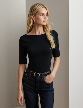 Blusa Lauren Ralph Lauren Manga Al Codo Para Mujer