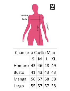 Chamarra Angelozano de piel para mujer