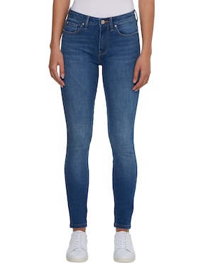 Jeans Skinny Tommy Hilfiger Corte Cintura Para Mujer