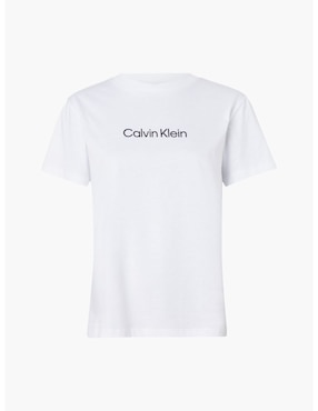 Playera manga corta Calvin Klein cuello redondo para mujer
