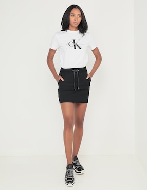 Playera manga corta Calvin Klein Jeans cuello redondo para mujer