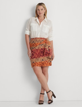 Falda mini Lauren Plus a la cintura
