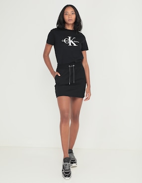Playera manga corta Calvin Klein Jeans cuello redondo para mujer