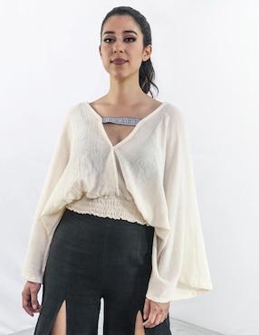 Blusa Angelozano manga larga para mujer