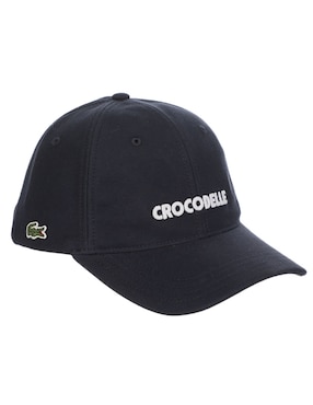 Gorra visera curva broche Lacoste Do You Speak para mujer