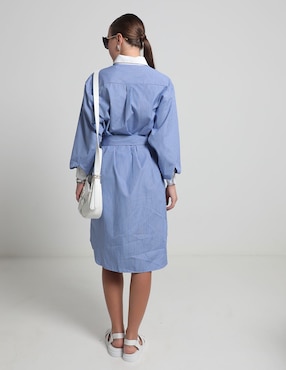 Vestido 3/4 casual Lacoste French Heritage para mujer
