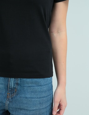 Playera manga corta HUGO Blue cuello redondo para mujer