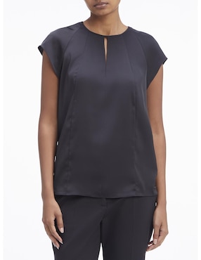 Blusa Calvin Klein Manga Corta Para Mujer