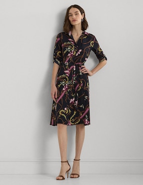 Vestido 3/4 Casual Lauren Ralph Lauren Para Mujer