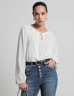 Blusa Calvin Klein Manga Larga Para Mujer