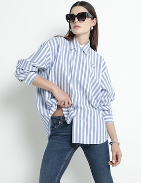 Blusa HUGO BLUE Manga Larga Para Mujer