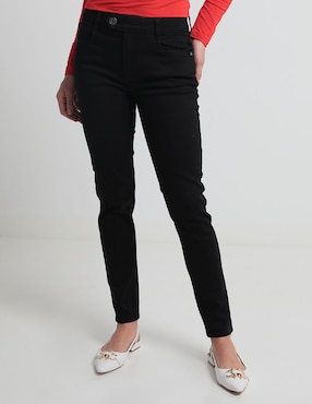 Jeans Straight Julio Corte Cintura Para Mujer