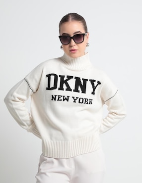 Suéter DKNY Jeans Cuello Alto Para Mujer