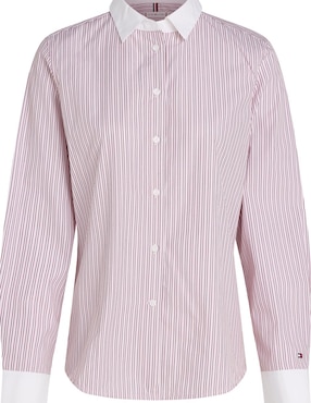 Camisa Tommy Hilfiger De Algodón Manga Larga Para Mujer