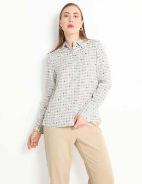 Camisa Tommy Hilfiger Manga Larga Para Mujer