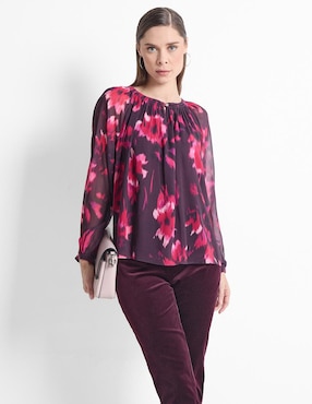 Blusa Calvin Klein Manga Larga Para Mujer