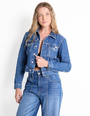 Chamarra Denim Calvin Klein Jeans Para Mujer