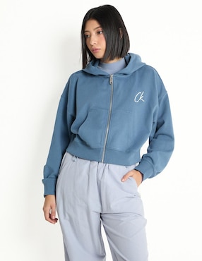 Sudadera Con Capucha Y Bolsa Calvin Klein Jeans Para Mujer