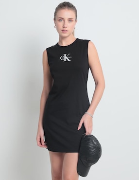 Vestido Mini Casual Calvin Klein Jeans Para Mujer