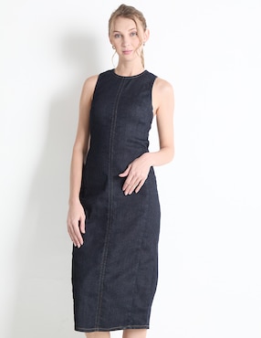 Vestido Midi Casual Calvin Klein Jeans Para Mujer