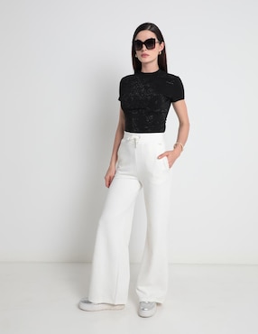 Playera manga corta GUESS cuello redondo para mujer