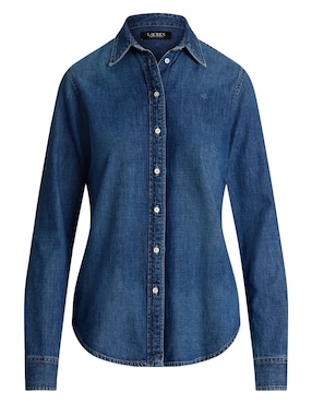 Blusa camisera Lauren Ralph Lauren manga larga para mujer