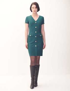 Vestido Corto Casual Julio Evergreen Para Mujer