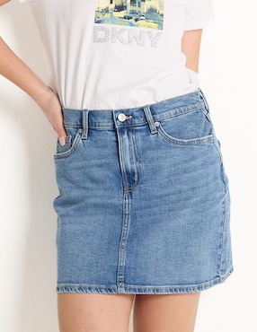 Falda Corta DKNY Jeans A La Cintura