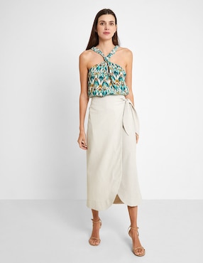 Blusa Trucco sin manga para mujer