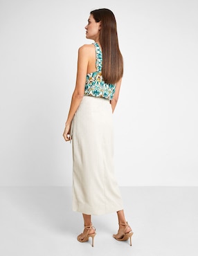 Falda crop Trucco a la cintura