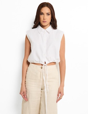 Blusa Hugo Blue manga corta para mujer