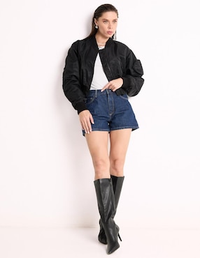 Short Hugo Blue de mezclilla para mujer