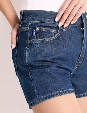 Short Hugo Blue de mezclilla para mujer